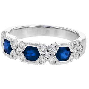 "Astrid" Sapphire and Diamond ring - RagnarJewellers
