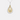 Hammered Gold and Diamond Teardrop Pendant