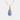 Oblong Half Bezel Oval Pendant