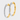 Two-Tone Yellow and White Diamond Hoops