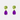 Peridot and Amethyst Earrings