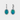 Opal Earrings with Diamond Halo