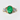 Emerald Cabochon and Diamond Ring