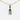Emerald and Cultured Diamond Pendant