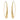Long Tear Gold Threader Earrings