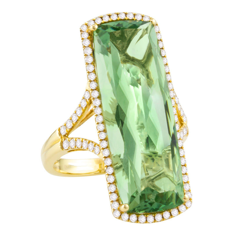Prasiolite Ring