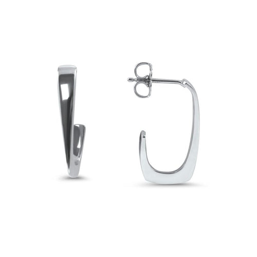 14K White gold earrings - RagnarJewellers