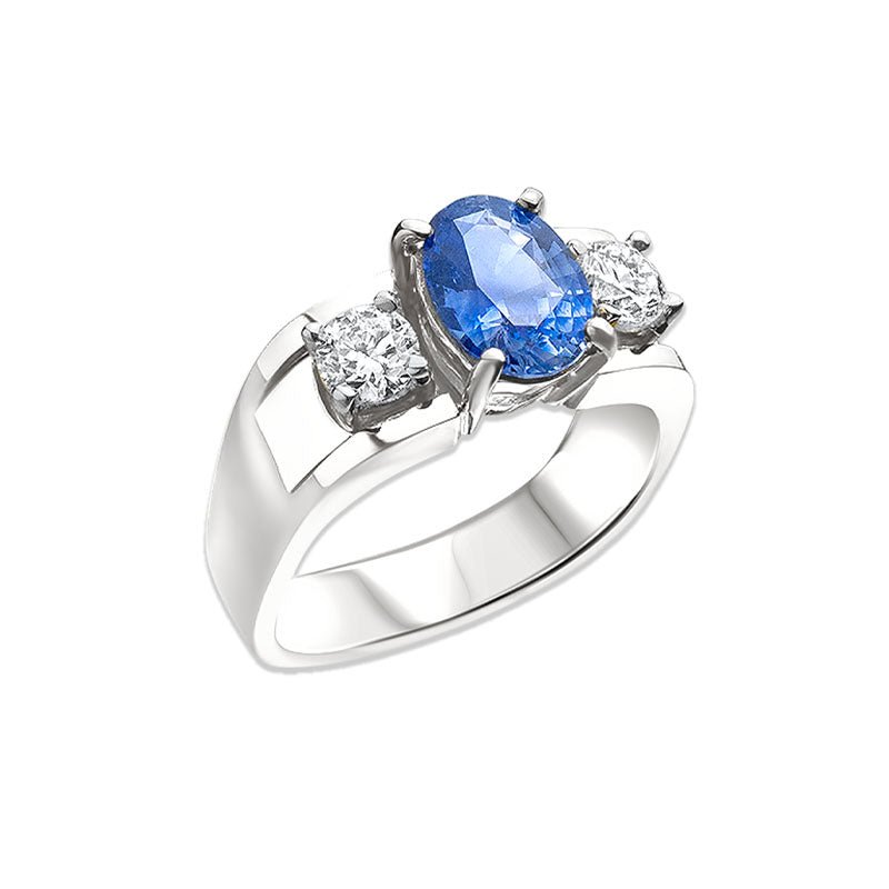 18K Sapphire and Diamond Ring - RagnarJewellers