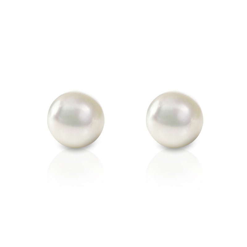 AAA Quality Akoya Pearl Studs - RagnarJewellers