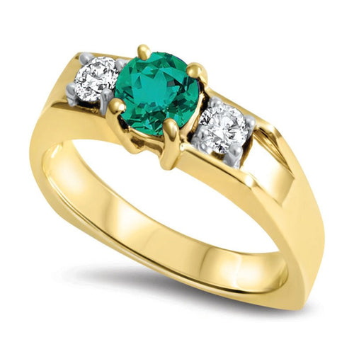 Emerald Diamond Ring - RagnarJewellers