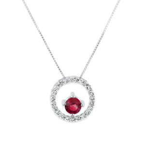 "Eternity" Necklace with Ruby - RagnarJewellers