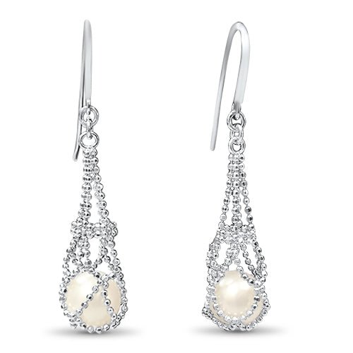 Lace Pearl Earrings - RagnarJewellers