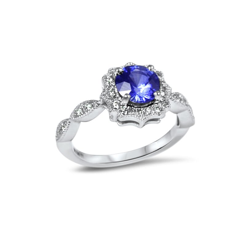 Sapphire and Diamonds Ring - RagnarJewellers